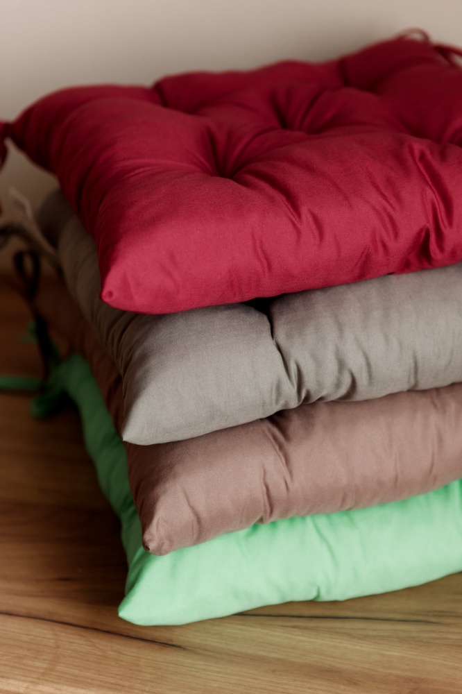 Подушка на стул Фибра 40х40 бордо Прованс