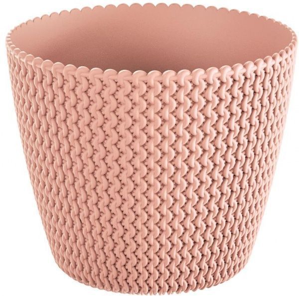 Горщик пластиковий Prosperplast Splofy круглий 11,5л персиковий (16000-488) 