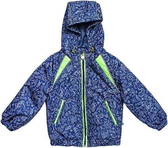 Куртка детская Модний Карапуз р.98 синий с салатовым 03-00776-0 