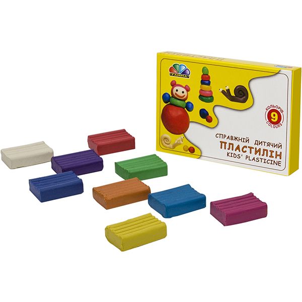 Пластилін Малята 9 кольорів 90 г 100303 Гамма UA