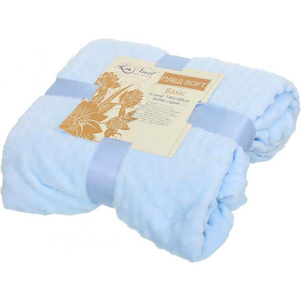 Плед Basic Soft 140x180 см голубой La Nuit 