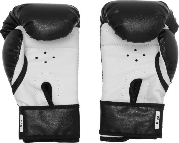 Боксерские перчатки SPORTKO 8oz черный с белым