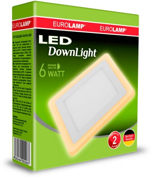 Светильник точечный Eurolamp LED-DLS-6/4 (orange) 6 Вт 4000 К белый