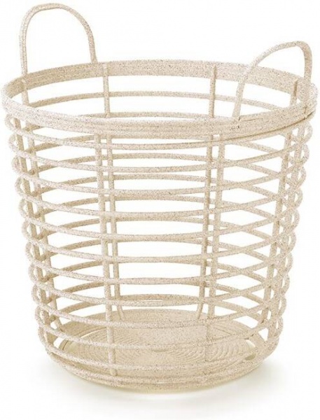 Кошик ажурний ZANZI ECO WOOD з ручками багатофункціональний 430х463 мм, крем