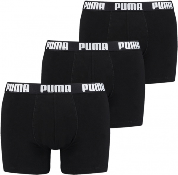 Трусы Puma MEN EVERYDAY BOXER 3P BLACK 93529401 р.S черный