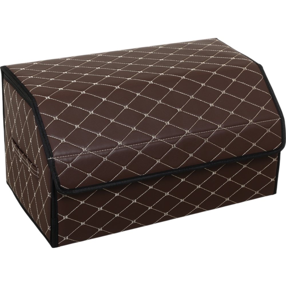 Сумка-органайзер в багажник розмір L Auto Assistance AA-533BW коричнево-білий