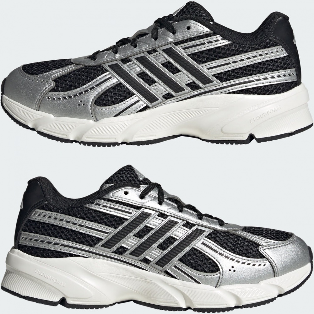 Кросівки жіночі демісезонні Adidas TECHNOCHAOS 2000 CBLACK/CBLACK/SILVMT JR7228 р.43 1/3 чорні