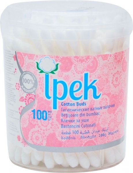 Ватні палички Ipek 100 шт. (кругла)