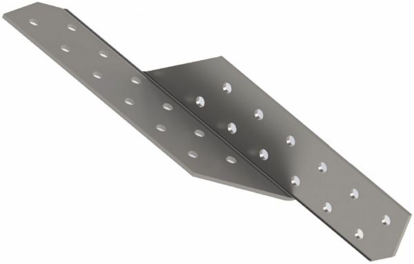 Держатель балок правый 210x35x2мм 