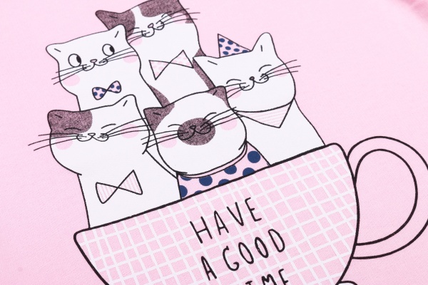 Пижама детская для девочки Татошка 0102271кчш р.134 розовый 