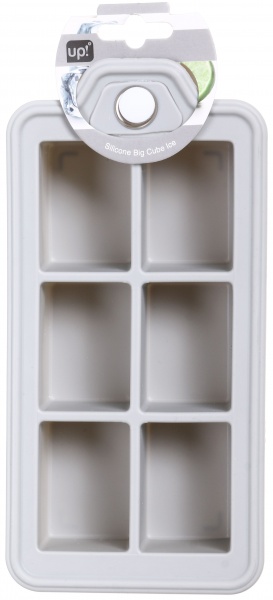 Форма для льда большая 21х10.3х4.6 см grey силикон UP! (Underprice)