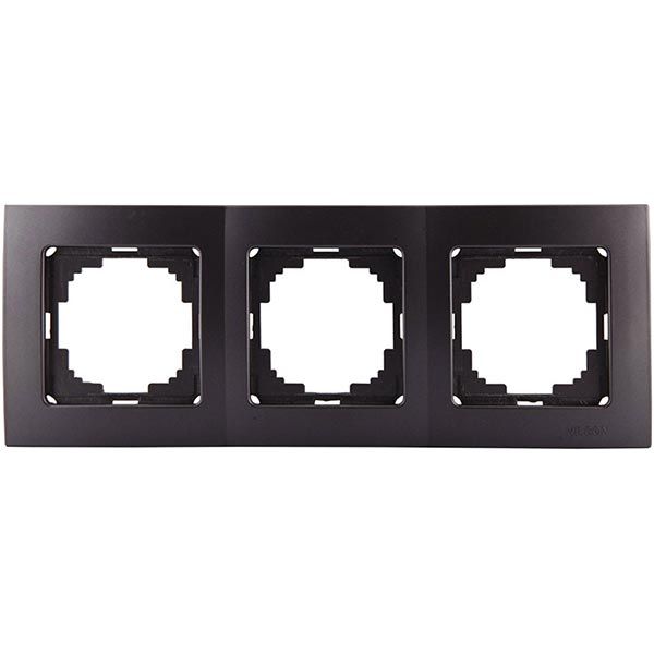 Рамка тримісна Nilson Touran універсальна антрацит 24160093