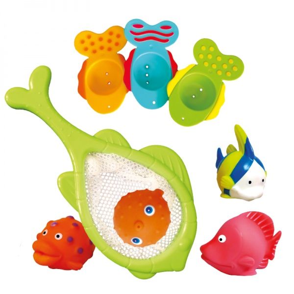 Игровой набор для ванной Bebelino с сачком Лови и брызгай 57113