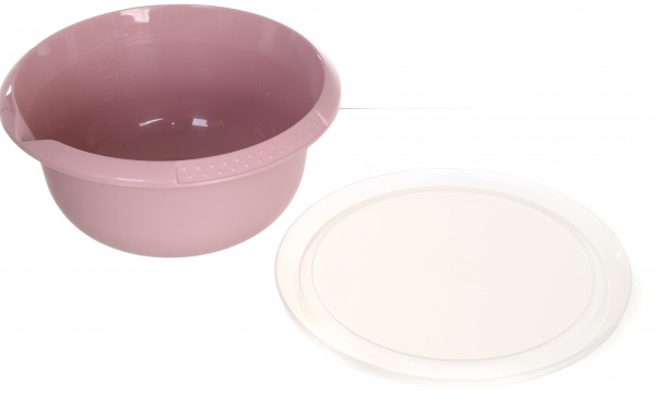 Миска с крышкой 2,75 л пластиковая фрезия Алеана
