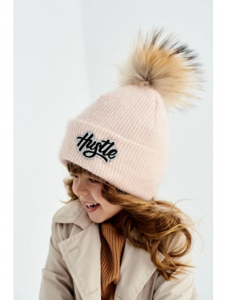 Шапка для дівчаток Dembo House Естер р.50 пудровий 21.01.015 