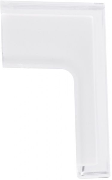 Меблева ручка 24 мм білий Poliplast 0603TRAS/Wh