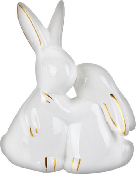 Фигурка декоративная Зайки-пара 11 см 947-003 Lefard