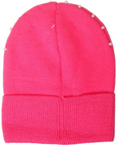 Шапочка дитяча для дівчинки Kraft+ 9581 р.50-52 малиновий 