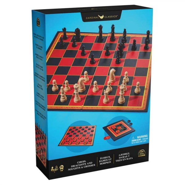 Набір настільних ігор Spin Master Шахи, шашки та хрестики-нолики SM98377/6065336