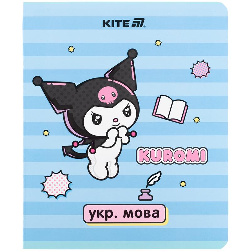 Тетрадь предметная 24 лист. линейка Kuromi украинский язык KITE — фото 1