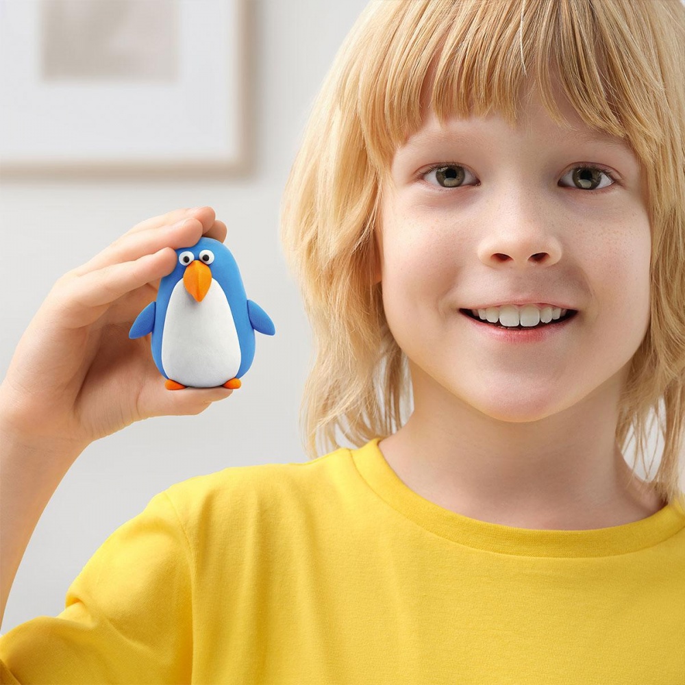 Набір пластиліну Lipaka Птахи Пінгвін павич тукан 60026-UA01