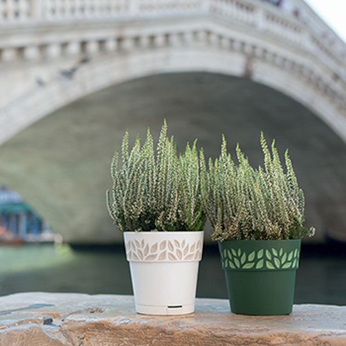 Горшок пластиковый Stefanplast Opera Orfeo круглый 3,2л темно-зеленый (94052) 