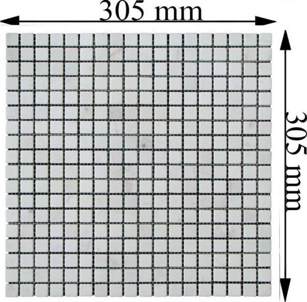 Плитка KrimArt мозаїка Mix White МКР-4С 30,5x30,5 