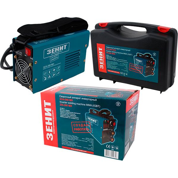 Комплект Инвертор Зенит ЗСИ-260 МНК + ЗУ Tekhmann TBC-10