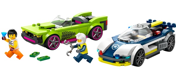Конструктор LEGO City Переслідування маслкара на поліцейському автомобілі 60415