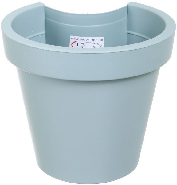 Горщик для квітів 235х210 мм круглий бірюзовий 