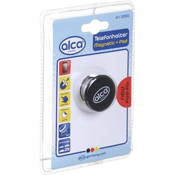 Держатель для телефона магнитный мульти крепления Alca 528150 черный