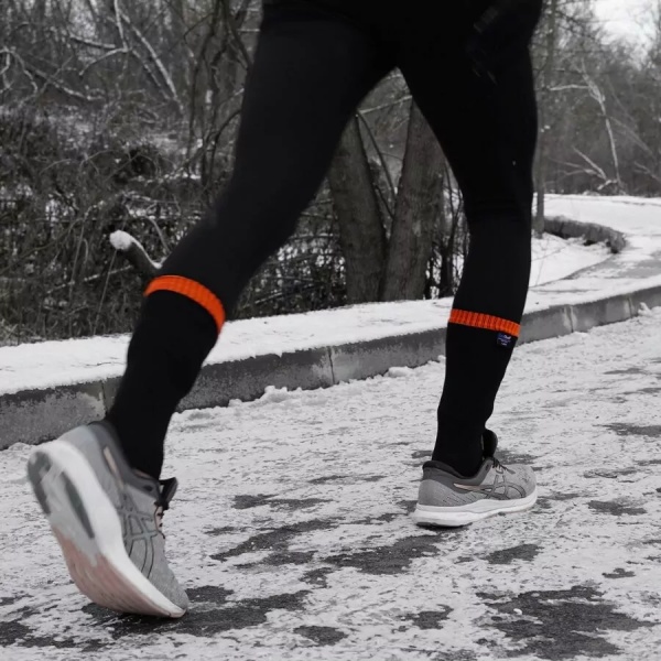 Шкарпетки Dexshell водонепроникні Hytherm Pro, р-р L, DS634L р.43-46 чорний із помаранчевим