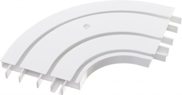 Поворот Bella Vita ОМ3 зовнішній потрійний набірний білий 