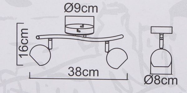 Спот Arte Lamp A6251PL-2CC 2x50 Вт GU10 хром 