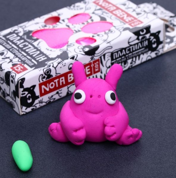 Пластилін легкий стрибаючий 15 г коричневий Nota Bene