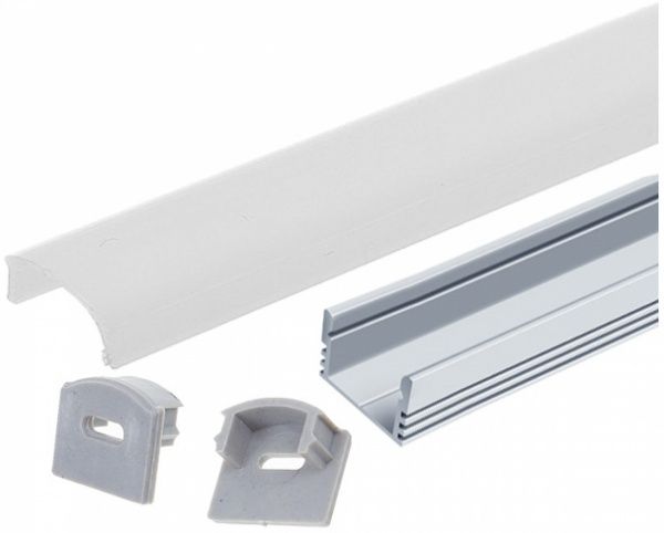 Комплект для LED-ленты LP врезной профиль+рассеиватель ЛПВ7-РМ 100 см 