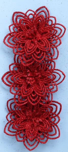 Квітка декоративна Shunda гвоздика 10 см червона