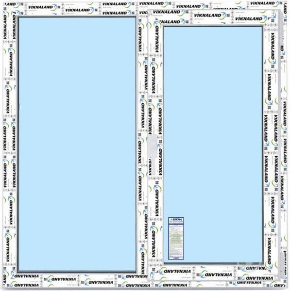 Окно поворотно-откидное VIKNALAND В 70 1200x1400 мм правое (К) 