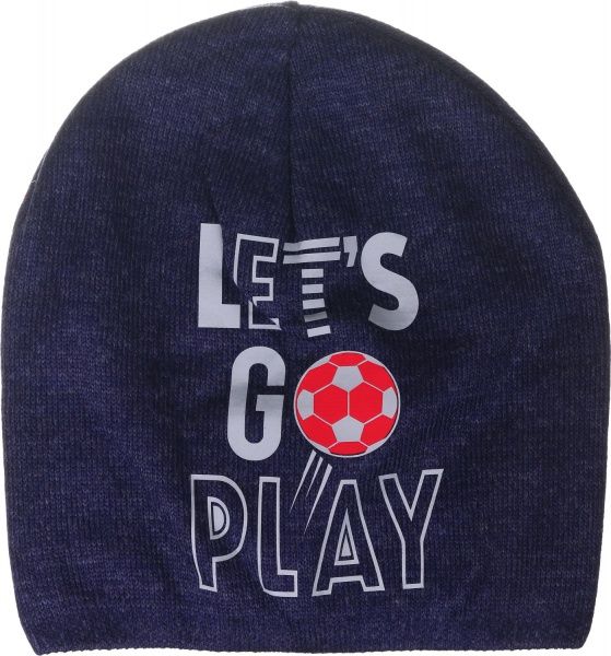 Шапочка детская для мальчика Kraft+ 2340 р.50 синий меланж 