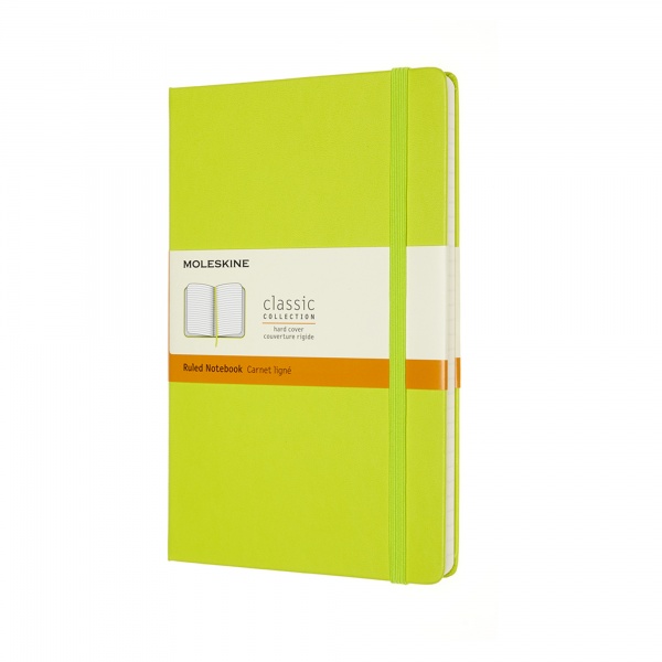 Блокнот для записей Classic 13х21 см линия лимонный зеленый QP060C2 Moleskine