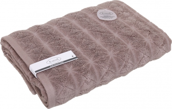 Рушник махровий Vente 70x140 см кавовий Karna 
