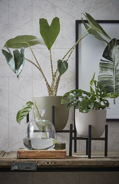 Вазон керамический Edelman Tusca 17 см круглый 2,72 л зеленый оливковый (1051613) 