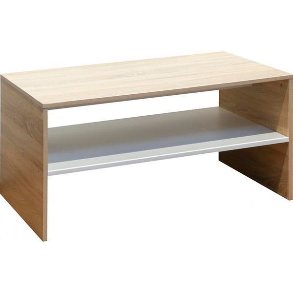 Стіл журнальний Сантьяго 500x1000x600 мм дуб сонома/білий