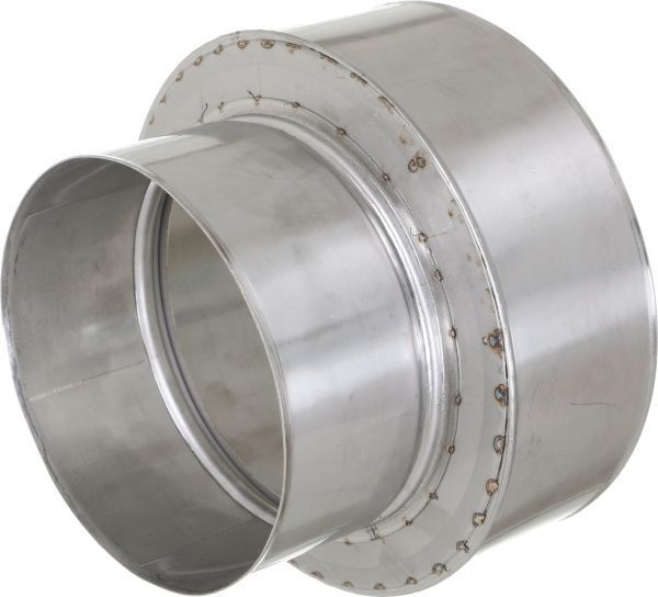 Перехідник димохідний 1 мм нерж Ф150+/200+ мм LIRA-LTD 