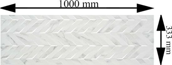 Плитка STN CERAMICA Дуомо EP Бланко MT 33,3х100 