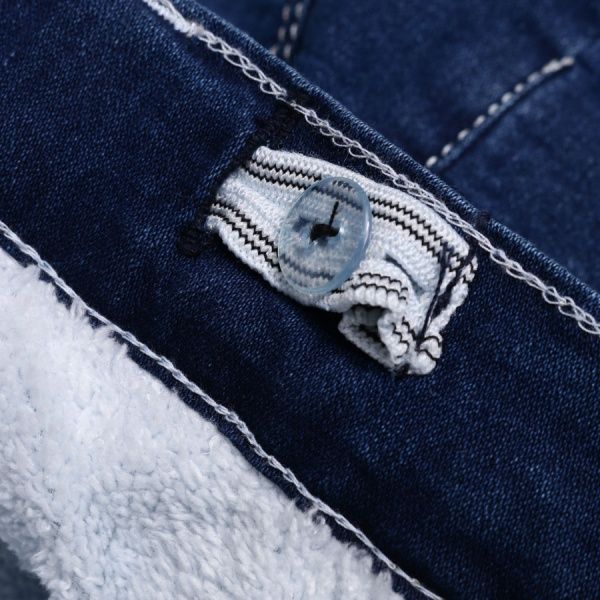 Джинсы Beren Style с бабочкой утепленные р.116-122 2042 