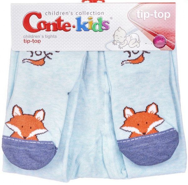 Колготки дитячі Conte-Kids TIP-TOP 440 р.80-86 блідо-бірюзовий 