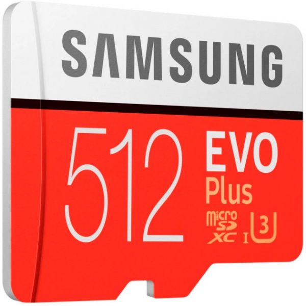 Карта памяти Samsung microSDXC 512 ГБ UHS-I Class 3 (U3) (MB-MC512HA/RU) EVO Plus V2 