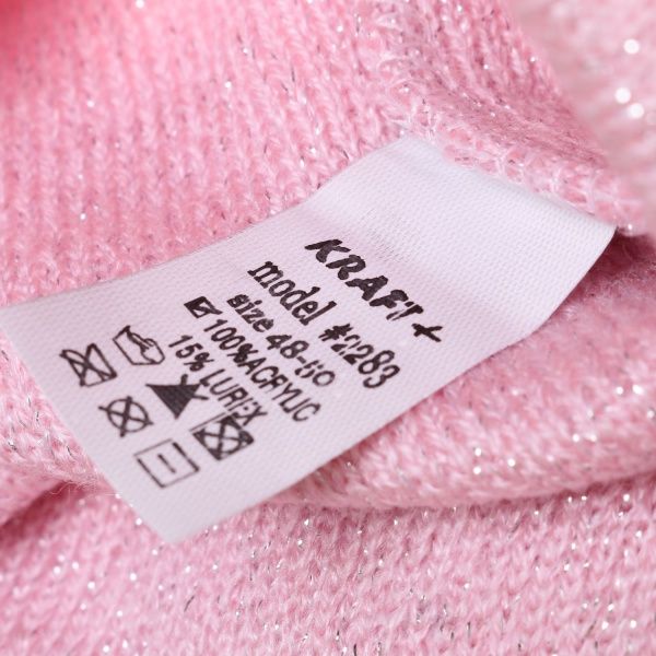 Шапочка детская для девочки Luna Kids р.48-50 светло-розовый 2283 