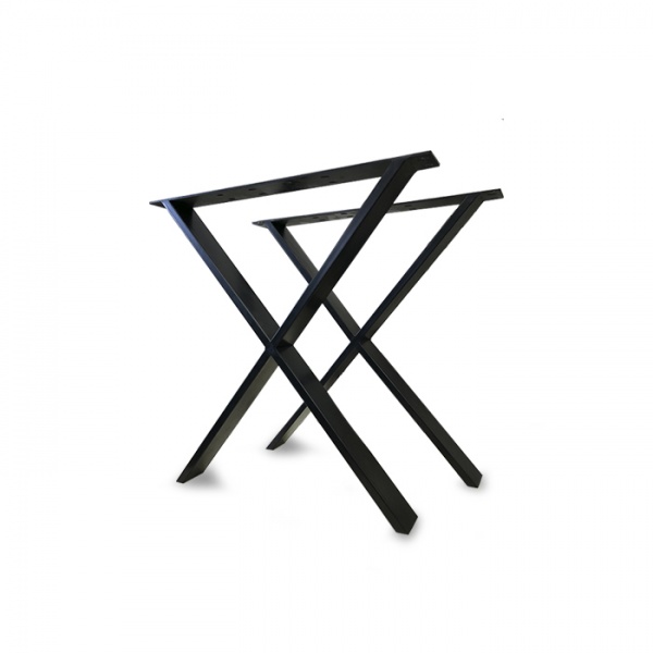 Мебельная опора Лофт Х черный мат 720х600 мм 